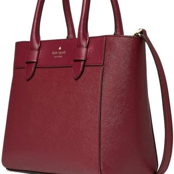 Like New Kate Spade NY Melanie Burgandy Shoulder Bag Purse Medium - Picture 4 of 13